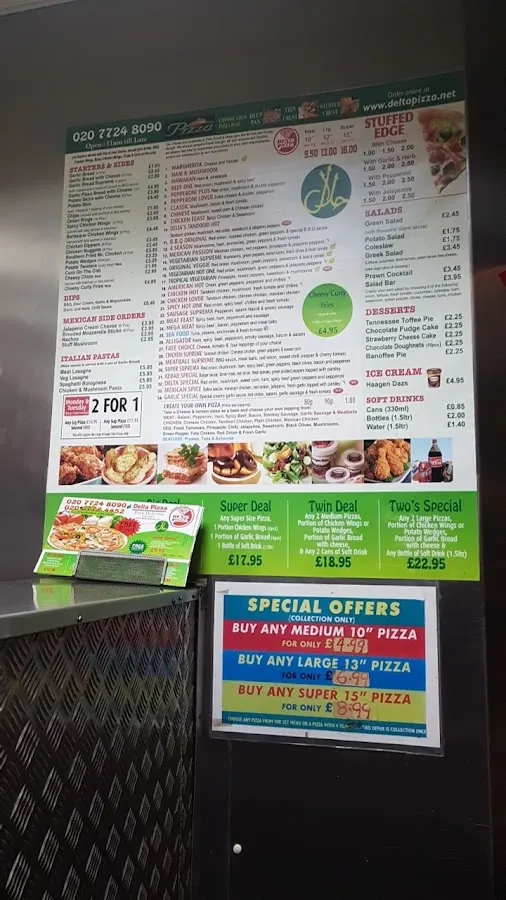 BookNoFees: Snack bar – Delta Pizza – London – Delta Pizza, photo 2